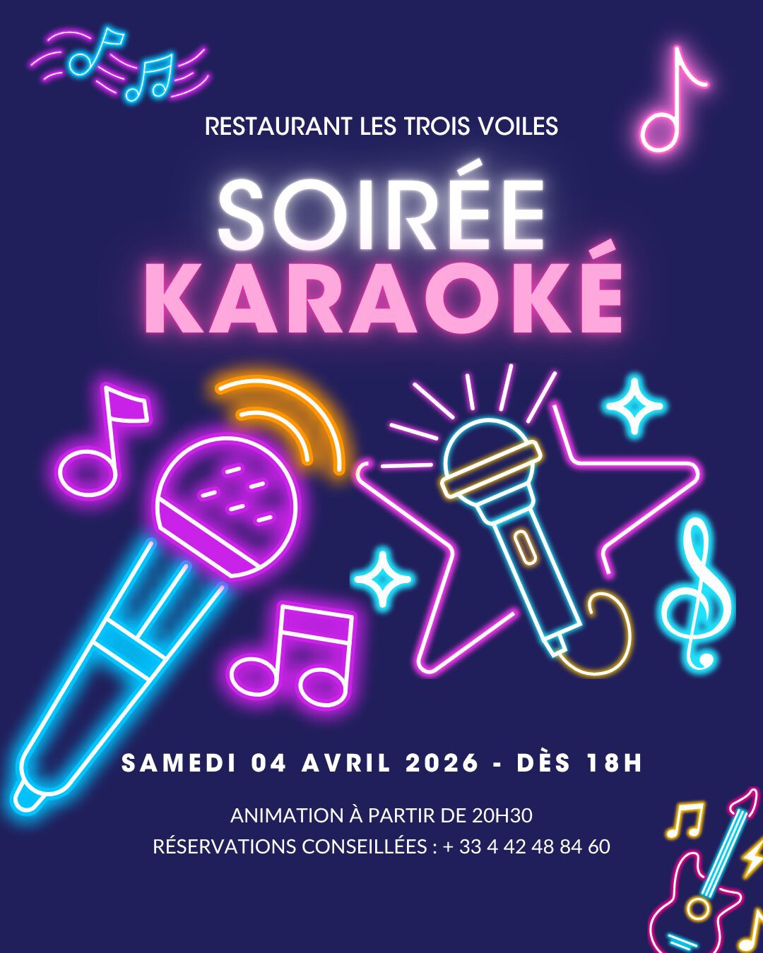Les Trois Voiles événements soirée karaoke