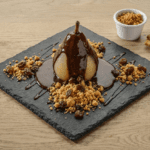 dessert poire pochée