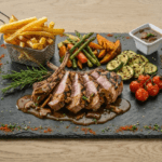 Plat carré de porc