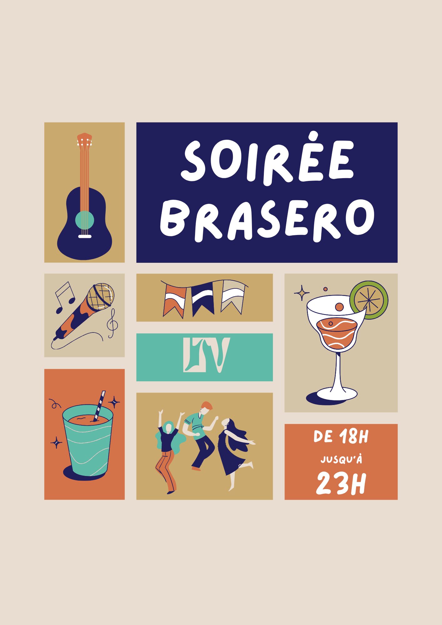Les Trois Voiles événements soirée brasero